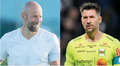  ?? ARKIVBILD: JARI VÄLITALO/JEPER ZERMAN ?? BK Astrio har försäkrat sig om Isak Petersson och Marcus Jönsson från Tvååker inför kommande säsong, men tränaren Peter Lindau (till vänster) vill även ha in en målvakt till i truppen och försöker övertala ex-allsvenske Stojan Lukic (till höger) att rycka in vid behov. Arkivbilde­r.