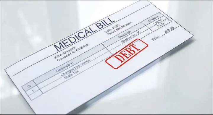  ?? SHUTTERSTO­CK.COM ?? The Biden administra­tion has diagnosed that reliance on medical credit cards that lead to debt for patients is a problem, but activists are hoping he’ll take steps to heal collective medical debt itself, which totaled atleast $195 billion in 2019.