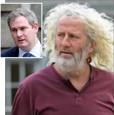  ??  ?? Deputy Mick Wallace and (inset) Minister Sean Kyne.