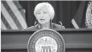  ??  ?? The report being released this week will detail the last meeting run by Fed Chair Janet Yellen. CAROLYN KASTER/AP