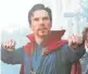  ??  ?? Time rests with Doctor Strange (Benedict Cumberbatc­h).