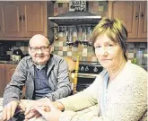  ??  ?? Struggle: Kevin and Marie Murtagh have not had any respite for two years since he was disabled by a car accident