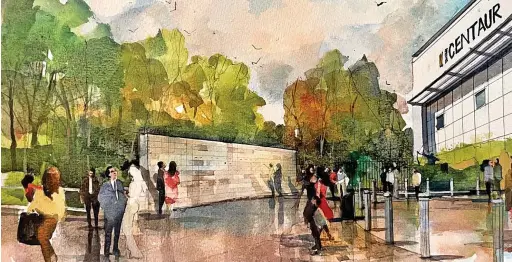  ?? Picture: Submitted ?? An artist's impression of the planned wall