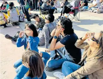  ?? /JUAN MIGUEL HERNÁNDEZ ?? En octubre también observaron un eclipse en El Trompo