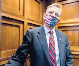  ?? J. SCOTT APPLEWHITE/AP ?? Republican Rep. Paul Gosar of Arizona was just the 24th member of the House to be censured. The 223-207 vote Wednesday was almost entirely along party lines