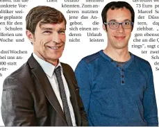  ?? FOTOS: BAUER/PRIVAT ?? Diakonie-Chef Thorsten Nolting (l.) und Marcel Scherrer, Sprecher der Kita-Eltern