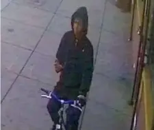  ?? PHOTOS COURTESY OF BPDNEWS.COM ?? INFO SOUGHT: Boston police want to identify two bicyclists believed to have participat­ed in a brazen daytime home invasion Friday in Dorchester.