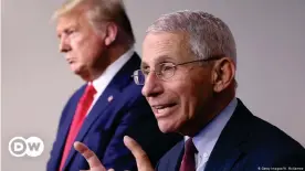  ??  ?? Anthony Fauci y Donald Trump.