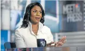  ?? Picture: GETTY IMAGES ?? SPILLING THE BEANS: US President Donald Trump’s former assistant Omarosa Manigault Newman appears in an exclusive interview on ‘Meet the Press’ in Washington, DC, on Sunday.