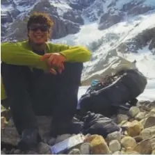  ?? HANDOUT PHOTO VIA CP ?? Missing climber Marc-Andre Leclerc is shown in a photo from a GoFundMe page.