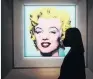  ?? PHOTO: REUTERS ?? Target price . . . Andy Warhol’s Shot Sage Blue Marilyn sold for $US195 million yesterday.