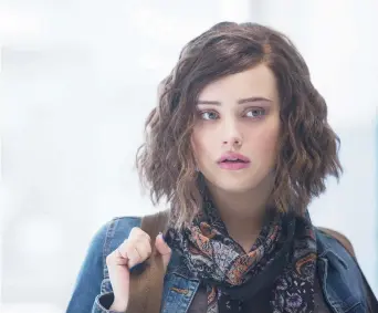  ??  ?? Katherine Langford dans le rôle de Hannah Baker pour la série 13 Reasons Why de Netflix. - Gracieuset­é