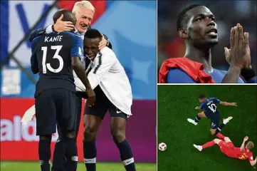  ?? (Photos AFP) ?? Lloris, Deschamps, Pogba, Mbappé : autant de facteurs clé du succès des Bleus.