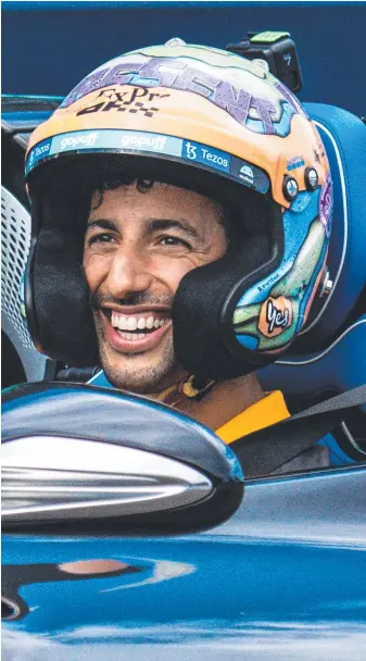  ?? Picture: Chandan Khanna/AFP ?? McLaren driver Daniel Ricciardo ahead of the Miami GP.