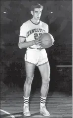  ?? PHOTO COURTESY OF UCONN ATHLETICS ?? St. Bernard’s Harold Pressley, who led the Saints to back-to-back state titles before playing on a national championsh­ip team at Villanova, is a member the the 25-player CIAC All-Century boys’ basketball team.
The late Art Quimby, who led the Bulkeley School of New London to state and New England titles in 1951 before leading the nation in rebounding one season at UConn, has been named to the 25-player CIAC AllCentury boys’ basketball team.