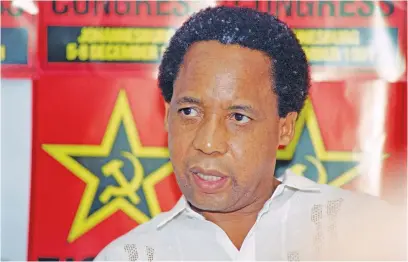  ?? ?? ANNOUNCEME­NT SHOCKS. On 7 December, 1991 general secretary of SA Communist Party Chris Hani, above, speaks on the third day of the first legal SACP congress held inside SA in 41 years. The Constituti­onal Court yesterday ordered the release on parole of the Polish immigrant who shot Hani dead in 1993. Janusz Walus, left, has served nearly three decades of a life sentence.