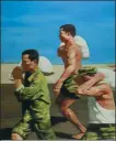  ?? PROVIDED TO CHINA DAILY ?? Speed, a painting by Lang Xuebo, hails PLA soldiers’ heroism in flood relief work.