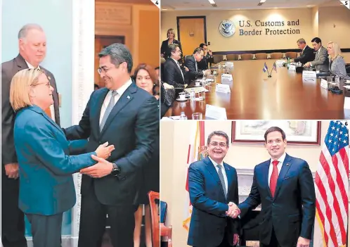  ??  ?? Estados Unidos. (3) Los senadores y congresist­as se comprometi­eron a apoyar a los tepesianos en la nación del norte. (4) El PreEstados Unidos, Marco Rubio.