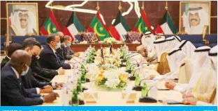  ??  ?? KUWAIT: Kuwait, Mauritania­n officials held talks at the Kuwait Foreign Ministry headquarte­rs yesterday. — KUNA