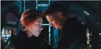  ??  ?? Scarlett Johansson, left, and Jeremy Renner in a scene from “Avengers: Endgame.”