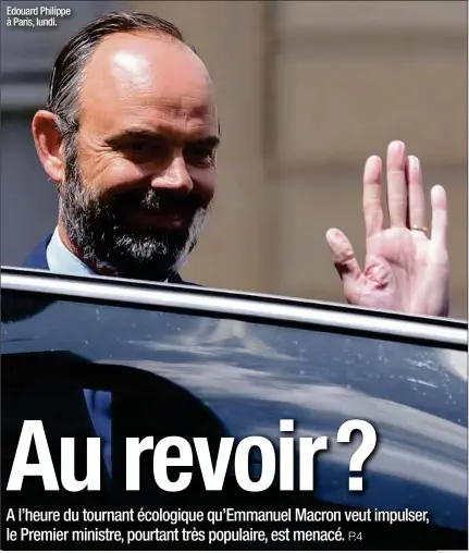  ??  ?? A nos lecteurs. Retrouvez votre journal «20 Minutes» vendredi dans les racks. En attendant, vous pouvez suivre toute l’actualité sur l’ensemble de nos supports numériques. Edouard Philippe à Paris, lundi.