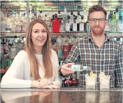  ??  ?? Karen Knowles and Nathan Burrough with Bon Accord tonic water.