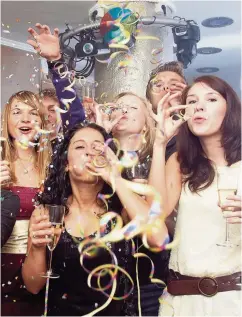  ??  ?? Party time Get organised now to get the best deals and venues