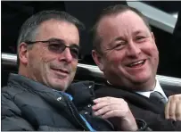  ??  ?? TRUST: Justin Barnes, left, works closely with Mike Ashley