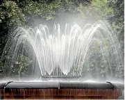  ??  ?? The Bowker Fountain is flowing once again.