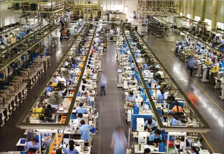  ??  ?? Ecco har skoprodukt­ion på egne fabrikker i en raekke lande – bl.a. Kina, Vietnam og Thailand. Foto: Michael Dwornik/Ecco