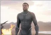  ?? MARVEL STUDIOS/DISNEY ?? Chadwick Boseman stars in “Black Panther,” which is on track to become one of the highest-grossing blockbuste­rs.