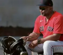  ?? JIM DAVIS/GLOBE STAFF ?? Carlos Febles had been a member of the Red Sox coaching staff since the 2018 season.