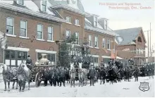  ?? TRENT VALLEY ARCHIVES/SPECIAL ?? The Petebrorou­gh Fire Station in 1908.