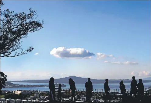  ?? Photo: PETER MEECHAM ?? Still open: New open and close times for motorists are in place across Auckland’s volcanic cones, including Maungawhau-Mt Eden.