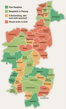  ??  ?? Bauplatzre­port für den Landkreis Augsburg