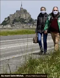  ?? (Photo PQR/Ouest-France) ?? Au mont Saint-Michel.