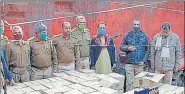  ?? HT ?? Jamshedpur wing of state excise department seized 144 cartons of spurious liquor on Sunday.