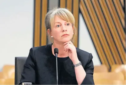  ??  ?? Former health secretary and Dundee MSP Shona Robison was speaking in the Scottish Parliament.