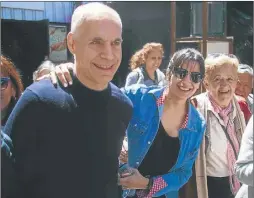  ?? CEDOC PERFIL ?? GRACIAS TOUR. Larreta celebró el histórico 55 por ciento obtenido.