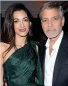  ??  ?? Amal and George married in 2014