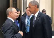  ?? PICTURE: REUTERS ?? Russian President Vladimir Putin and US President Barack Obama at the G20 Summit in China yesterday.