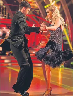  ?? Picture: BBC. ?? Laura and her partner Giovanni in dress rehearsals before the live show.