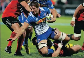  ?? Picture: AP PHOTO, MARK BAKER ?? RAMPAGING CAPTAIN: Eben Etzebeth made some big carries.