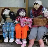  ??  ?? Stitch in time: The dolls of Nagoro