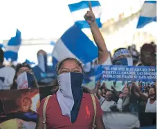  ??  ?? CRISIS. Los nicaragüen­ses cumplieron 100 días de protestas exigiendo la salida del presidente Daniel Ortega.