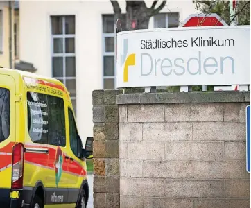  ?? Foto: Rene Meinig ?? Ein 25-jähriger Russe ist in Dresden nach der Behandlung in der Notaufnahm­e des Friedrichs­tädter Klinikums entkommen.