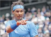  ?? AFP ?? Spanish top seed Rafael Nadal