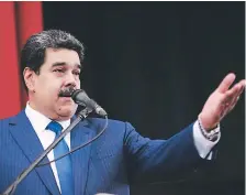  ??  ?? el presidente de venezuelt, nicolus Mtduro, no les prestt ttención t estos hechos y dice que se trttt de ctmptñts.