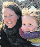  ??  ?? Sofia Carter with Rose, left, who died on a visit to Durdle Door, above