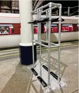  ?? PHILIP HAIGH. ?? York and many other stations now have these ugly racks for storing boarding ramps.